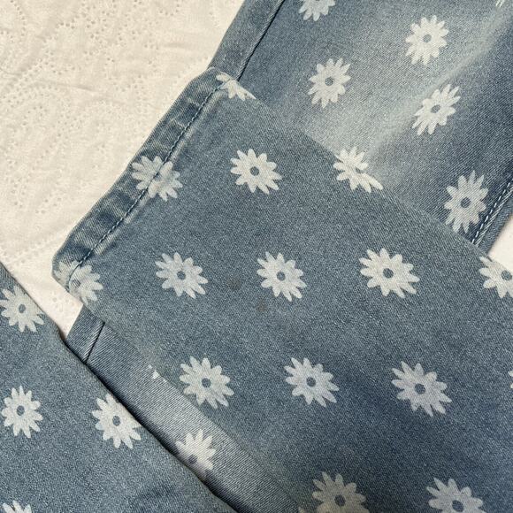 NWT Mini Molly Floral Denim Jeans Size 6-8 - Picture 8 of 11